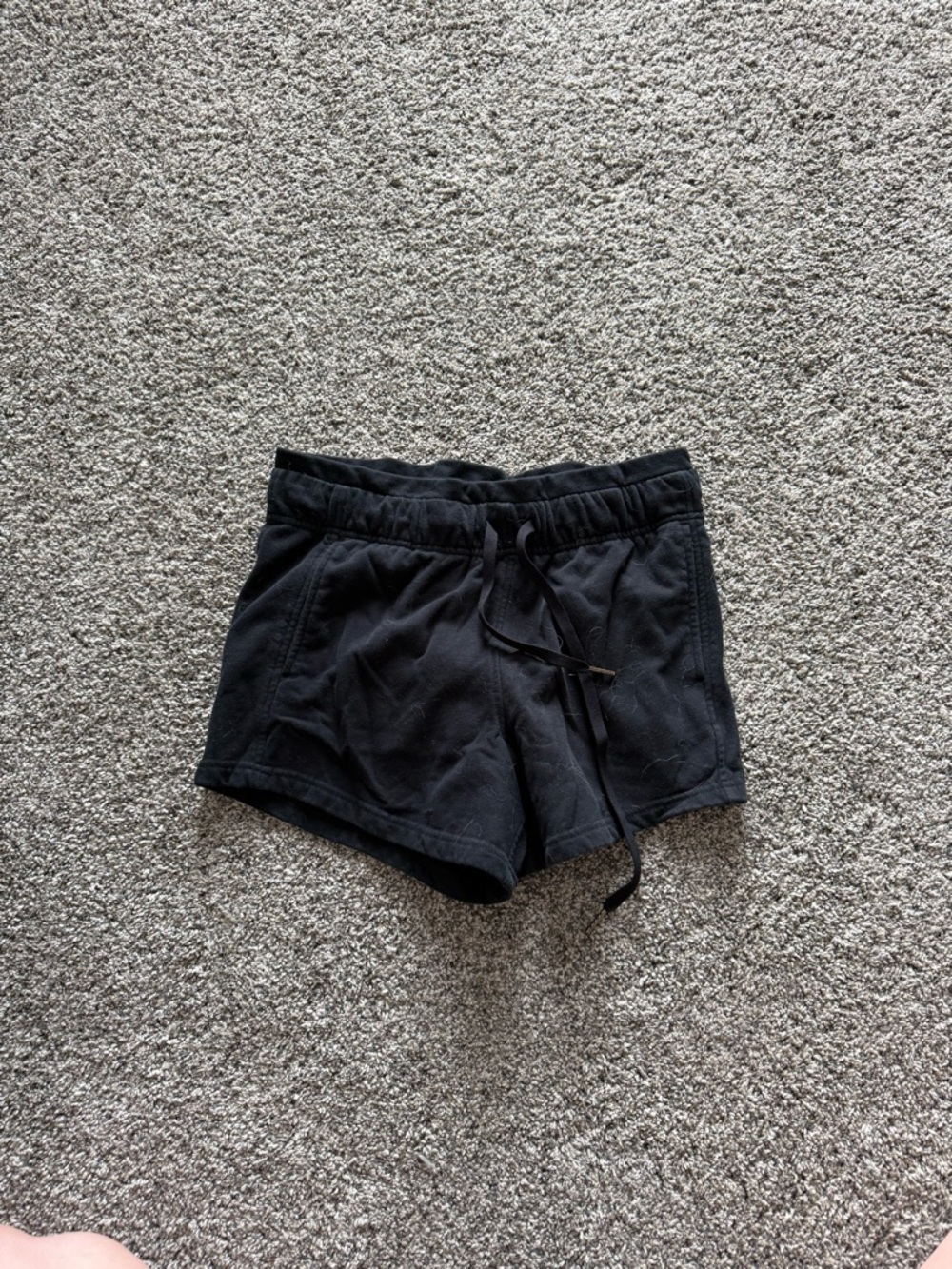 Black Women's Drawstring Lounge Shorts